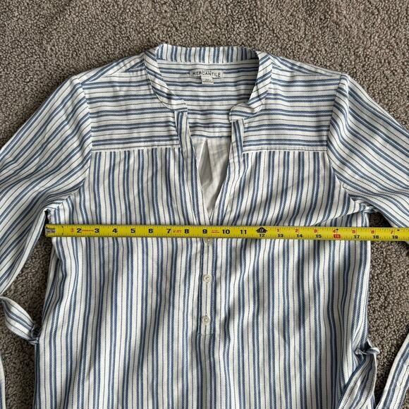 J. Crew Mercantile Blue and White Striped Dress - Size XS - Picture 10 of 11